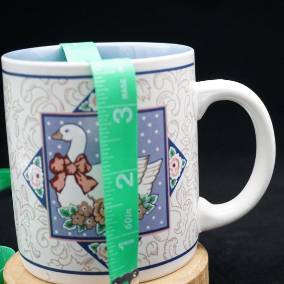 Vintage 90s Kitschy Country Duck Goose Motif Coffee Mug - Picture 8 of 9